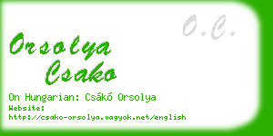 orsolya csako business card